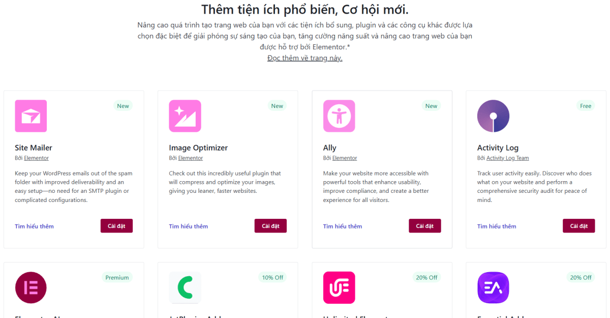 Elementor Pro - Website Builder plugin cho WordPress