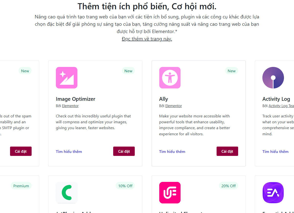 Elementor Pro là plugin WordPress hỗ trợ Website Builder mạnh mẽ và cung cấp nhiều tính năng chuyên nghiệp.