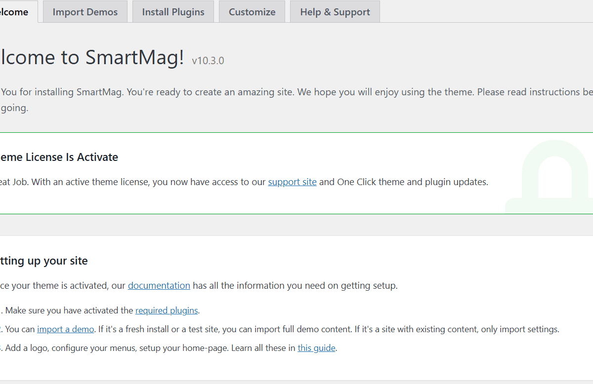 SmartMag là theme WordPress cực kỳ linh hoạt và mạnh mẽ hỗ trợ xây dựng các trang web về tạp chí, báo và blog hiện đại.