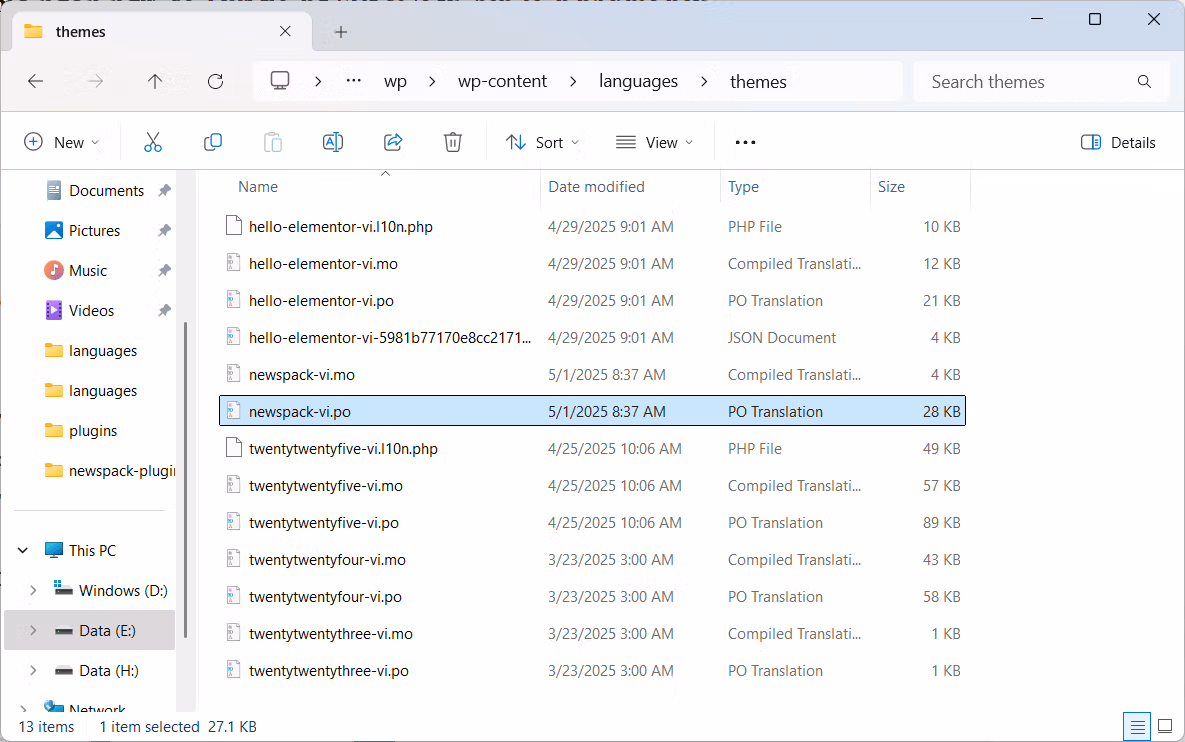 Nhiều theme và plugin WordPress không bao gồm hoặc bao gồm không đầy đủ ngôn ngữ tiếng Việt mà bạn nên dịch để thân thiện hơn với người dùng.